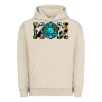 Pigment French Oak Sunflower Cowhide Turquoise Gemstone Mom Urban Hoodie - Jasminsmagicworld
