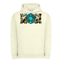 Pigment Pistachio Sunflower Cowhide Turquoise Gemstone Mom Urban Hoodie - Jasminsmagicworld