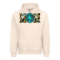 Sunflower Cowhide Turquoise Gemstone Mom Urban Hoodie | Teevron