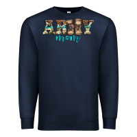 Navy western camo pattern army mom Premium Sweatshirt - Jasminsmagicworld
