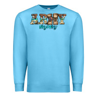 Ocean Blue western camo pattern army mom Premium Sweatshirt - Jasminsmagicworld