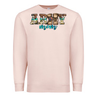 Pale Pink western camo pattern army mom Premium Sweatshirt - Jasminsmagicworld
