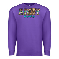 Purple western camo pattern army mom Premium Sweatshirt - Jasminsmagicworld