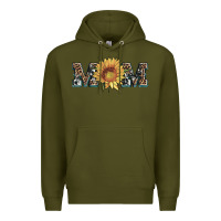 Army Green sunflower mom mothers day Premium Hoodie - Artiststas