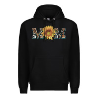 Black sunflower mom mothers day Premium Hoodie - Artiststas