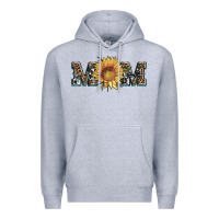 Heather Grey sunflower mom mothers day Premium Hoodie - Artiststas