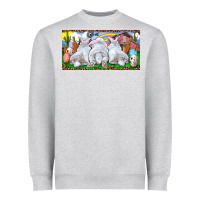 Heather Grey Easter Bunnies Heavyweight Sweatshirt - RanaPortraitStore