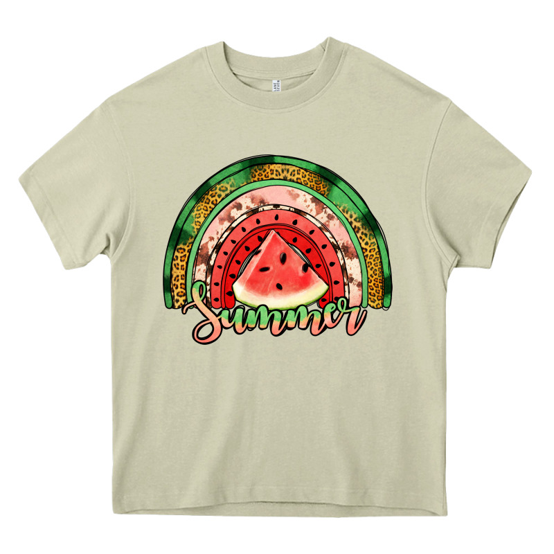 Watermelon Summer Rainbow Heavy Core Tee by Jasminsmagicworld | Teevron