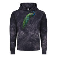 Cloud Black Peacock Vintage Hoodie - LillyAllenDesigns