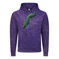 Cloud Purple Peacock Vintage Hoodie - LillyAllenDesigns