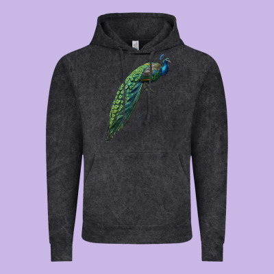 Peacock Vintage Hoodie Designed By Lillyallendesigns