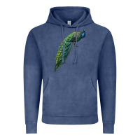 Vintage Denim Peacock Vintage Hoodie - LillyAllenDesigns