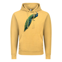 Vintage Mustard Peacock Vintage Hoodie - LillyAllenDesigns