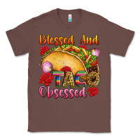 Chestnut Blessed and taco obsessed Mexico Classic Tee - FaDigitalArtStudio
