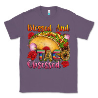 Lavender Blessed and taco obsessed Mexico Classic Tee - FaDigitalArtStudio
