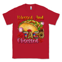 Red Blessed and taco obsessed Mexico Classic Tee - FaDigitalArtStudio