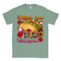 Sage Blessed and taco obsessed Mexico Classic Tee - FaDigitalArtStudio