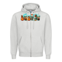 Dove Grey american football coffee cups Zipper Hoodie - Jasminsmagicworld