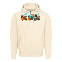 Sandshell american football coffee cups Zipper Hoodie - Jasminsmagicworld