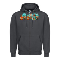 Smoke american football coffee cups Zipper Hoodie - Jasminsmagicworld