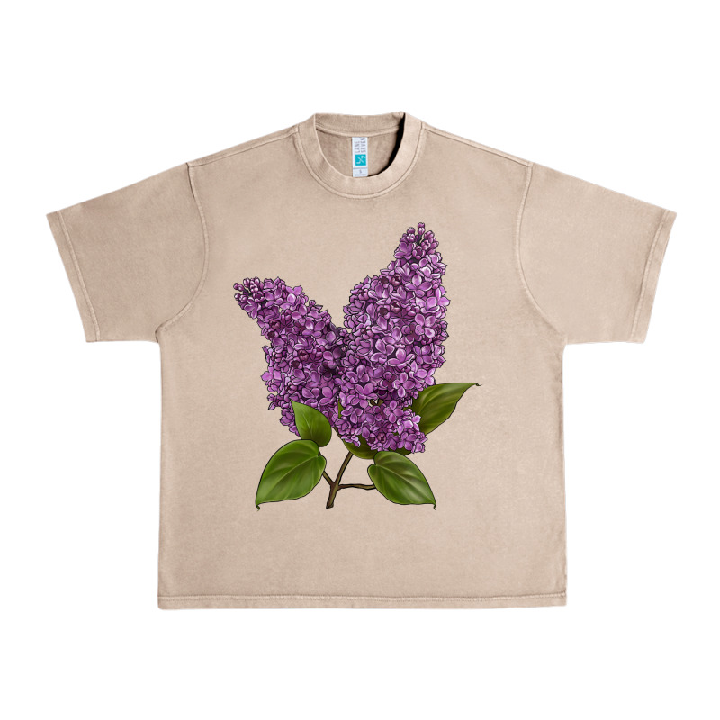 Purple Lilac Flower Urban Heavy Tee by LillyAllenDesigns | Teevron