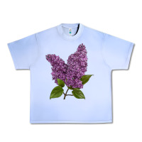 Grape Ice Purple Lilac Flower Urban Heavy Tee - LillyAllenDesigns