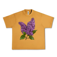 Peanut Butter Purple Lilac Flower Urban Heavy Tee - LillyAllenDesigns