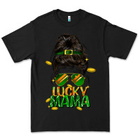 Black lucky mama St. Patricks Day Premium Tee - FaDigitalArtStudio