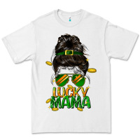 White lucky mama St. Patricks Day Premium Tee - FaDigitalArtStudio