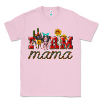 Bubblegum Pink farm mama with pigs Classic Tee - Artiststas