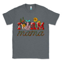 Charcoal Heather farm mama with pigs Classic Tee - Artiststas