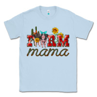 Dusty Blue farm mama with pigs Classic Tee - Artiststas