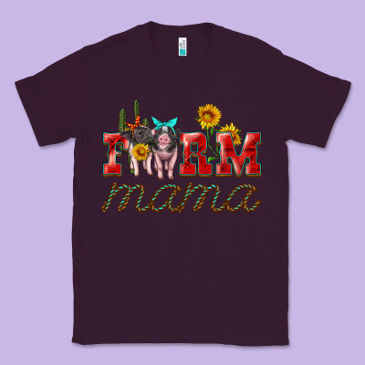 Farm Mama With Pigs Classic Tee Designed By Artiststas
