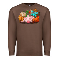 Chestnut Hello fall pig Premium Sweatshirt - RanaPortraitStore