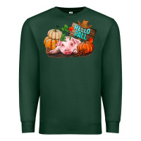 Sports Green Hello fall pig Premium Sweatshirt - RanaPortraitStore