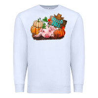 White Hello fall pig Premium Sweatshirt - RanaPortraitStore
