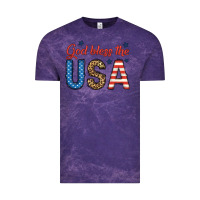 Cloud Purple god bless the usa Vintage Tee - BundleAndBundleShop