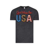 Vintage Black god bless the usa Vintage Tee - BundleAndBundleShop