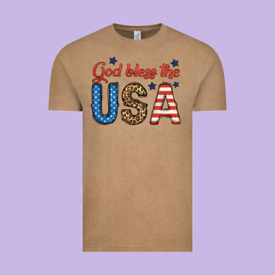 God Bless The Usa Vintage Tee Designed By Bundleandbundleshop