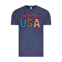 Vintage Denim god bless the usa Vintage Tee - BundleAndBundleShop