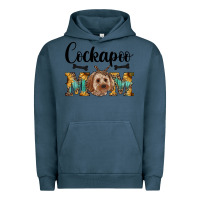 Pigment Midnight Navy cockapoo mom western Urban Hoodie - RanaPortraitStore