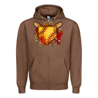Chestnut softball home plate Zipper Hoodie - Jasminsmagicworld