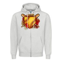 Softball Home Plate Zipper Hoodie | Teevron