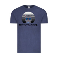 Vintage Denim Best Cat Dad Ever Vintage Tee - Bettercallsaul