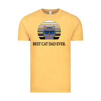 Vintage Mustard Best Cat Dad Ever Vintage Tee - Bettercallsaul