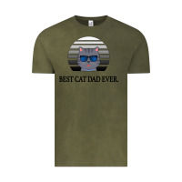 Vintage Olive Best Cat Dad Ever Vintage Tee - Bettercallsaul