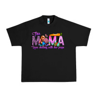 Black This Mama is chilling with her Urban Heavy Tee - CowhideDigitalArt