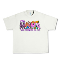 Pistachio This Mama is chilling with her Urban Heavy Tee - CowhideDigitalArt