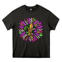 Asphalt mardi gras sunflower Heavy Core Tee - OliviaCreatesArt