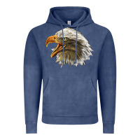 Vintage Denim Bald Head Eagle Vintage Hoodie - LillyAllenDesigns